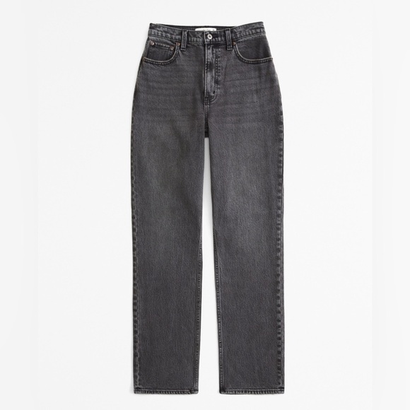 NWT Abercrombie Curve Love Ultra High Rise 90s Straight Jean - Picture 2 of 10